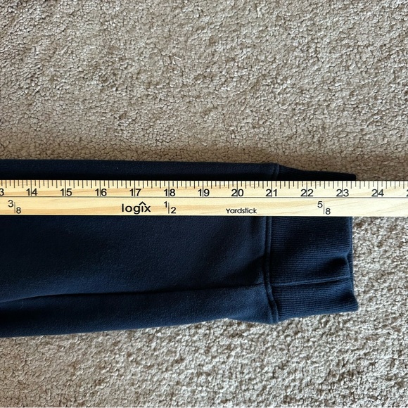 Abercrombie & Fitch Hoodie Zip Up Fleece Lined Sweatshirt Navy Blue M Y2K VTG - Picture 9 of 9